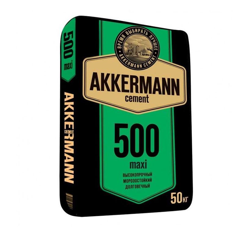 Цемент ЦЕМ II/А-И 42,5Н (ПЦ-500 Д20) AKKERMANN maxi 50 кг