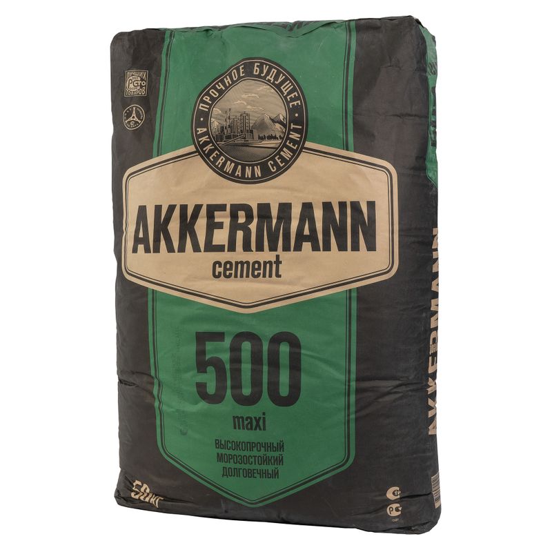 Цемент ЦЕМ II/А-И 42,5Н (ПЦ-500 Д20) AKKERMANN maxi 50 кг