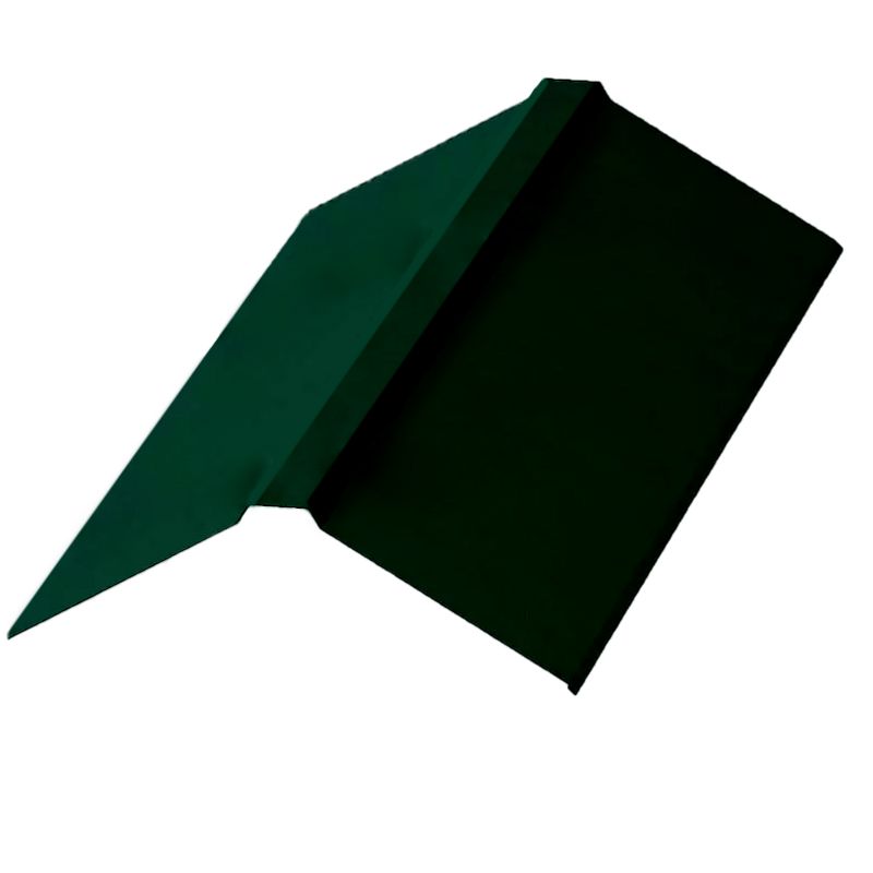 Планка конька плоского 150х150х2000 (NormanMP-6005-01-0,5) зеленый мох
