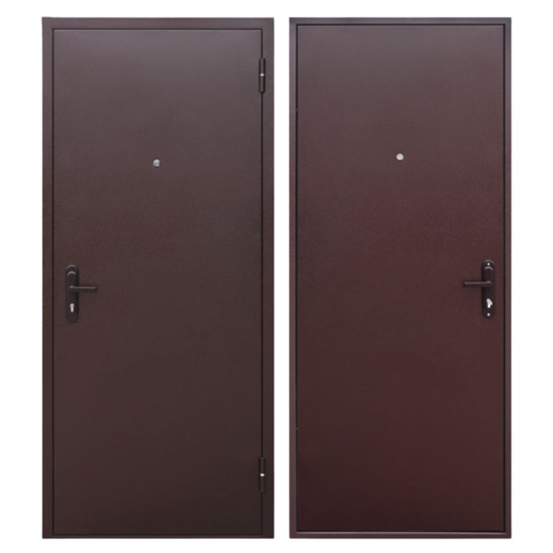 Дверь входная металлическая Ferroni стройгост металл/металл медный антик 860 мм правая