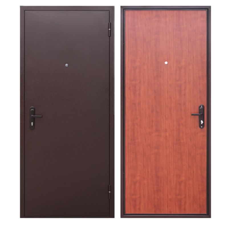 Дверь входная металлическая Ferroni стройгост медный антик/рустикальный дуб 860 мм левая