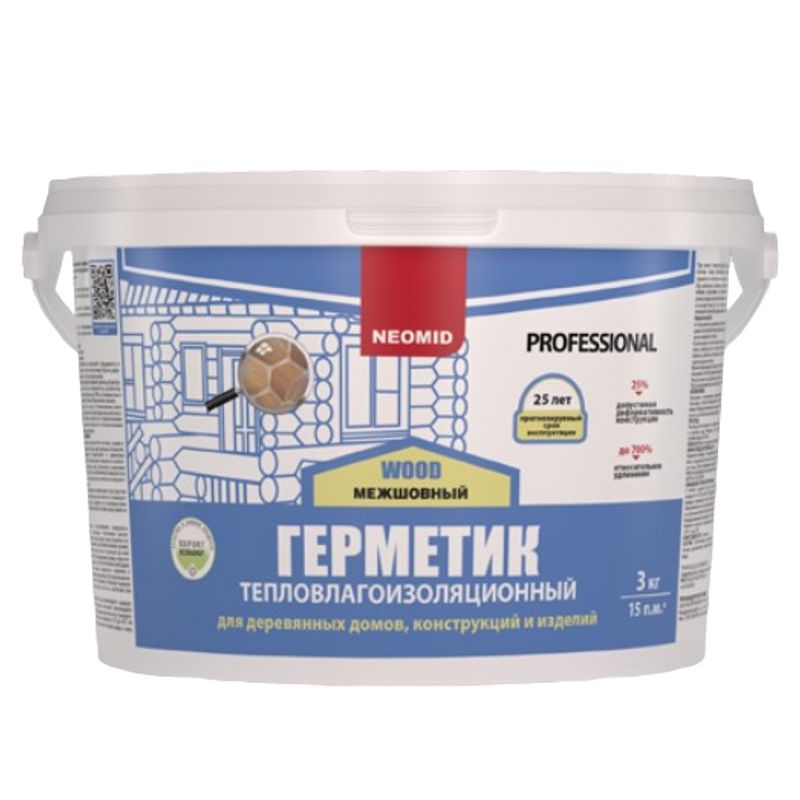Герметик строительный Neomid Professional 3 кг медовый