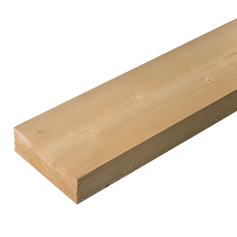 Доска сухая строганная 45x195x6000 мм хвоя