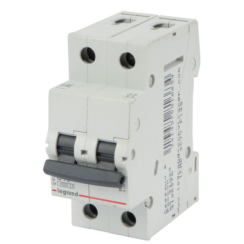 Выключатель автоматический двухполюсный C 16А 4.5кА Legrand RX3_1