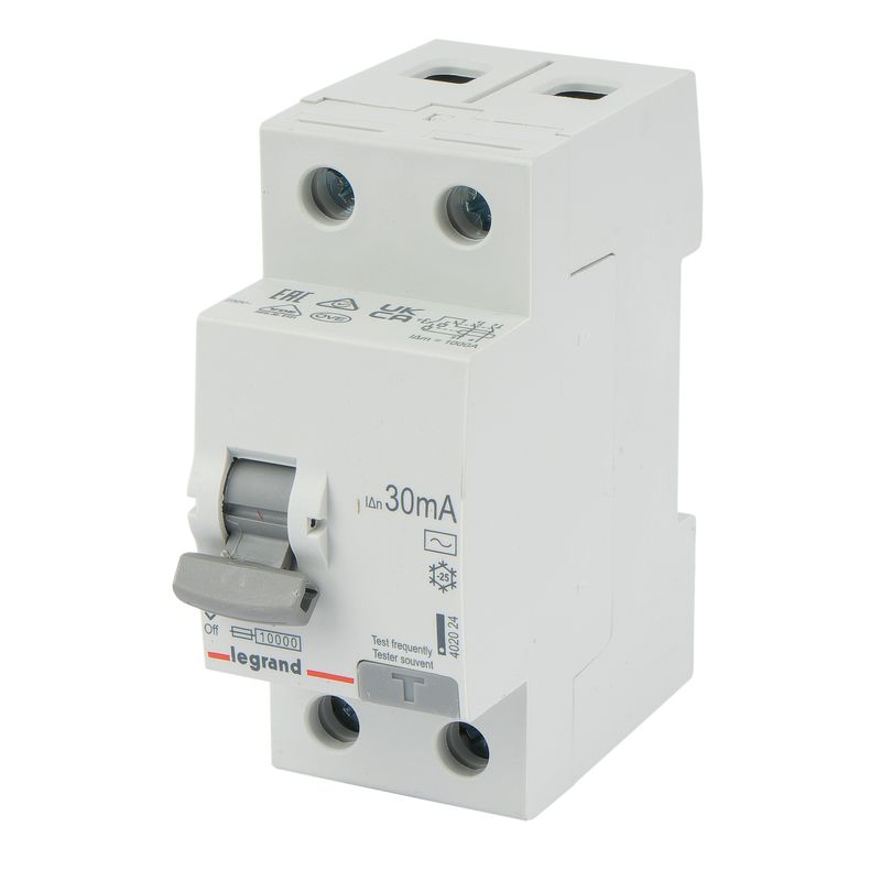 УЗО двухполюсное 25А Legrand RX3 | Электрика и освещение