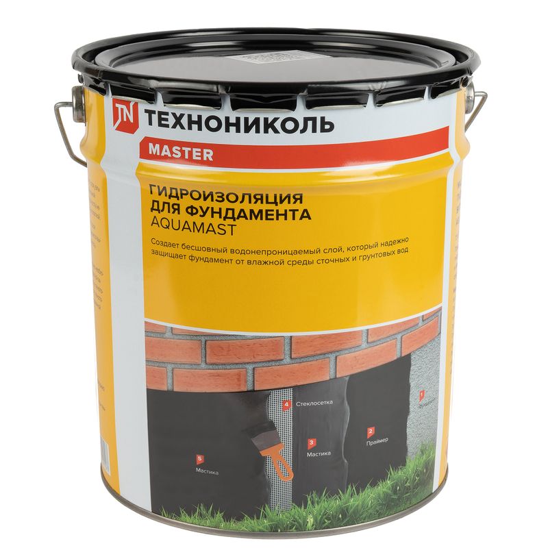 Мастика битумная AquaMast Фундамент 18 кг