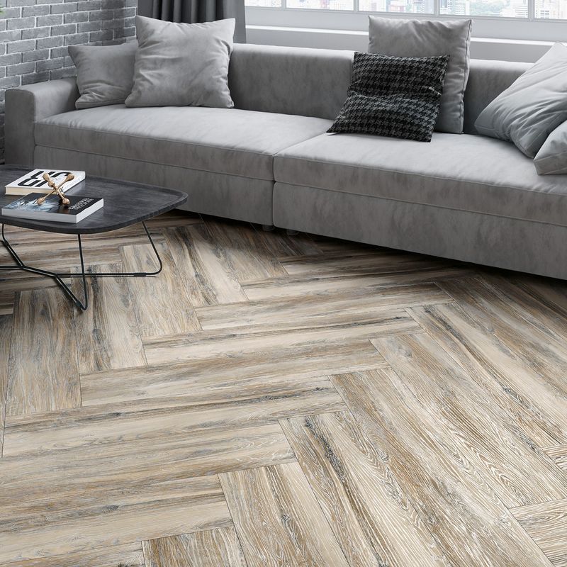 Керамогранит Westwood 200х900х7 мм коричневый матовый Alma Ceramica