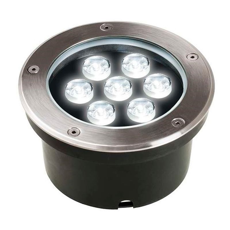 Светильник светодиодный для ландшафтного и архитектурного освещения в грунт Jazzway PGR R130 7Вт 4000К IP65 хром