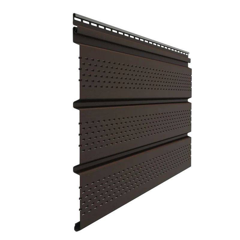 Софит ПВХ Docke Standard с полной перфорацией шоколад 305х3000 мм