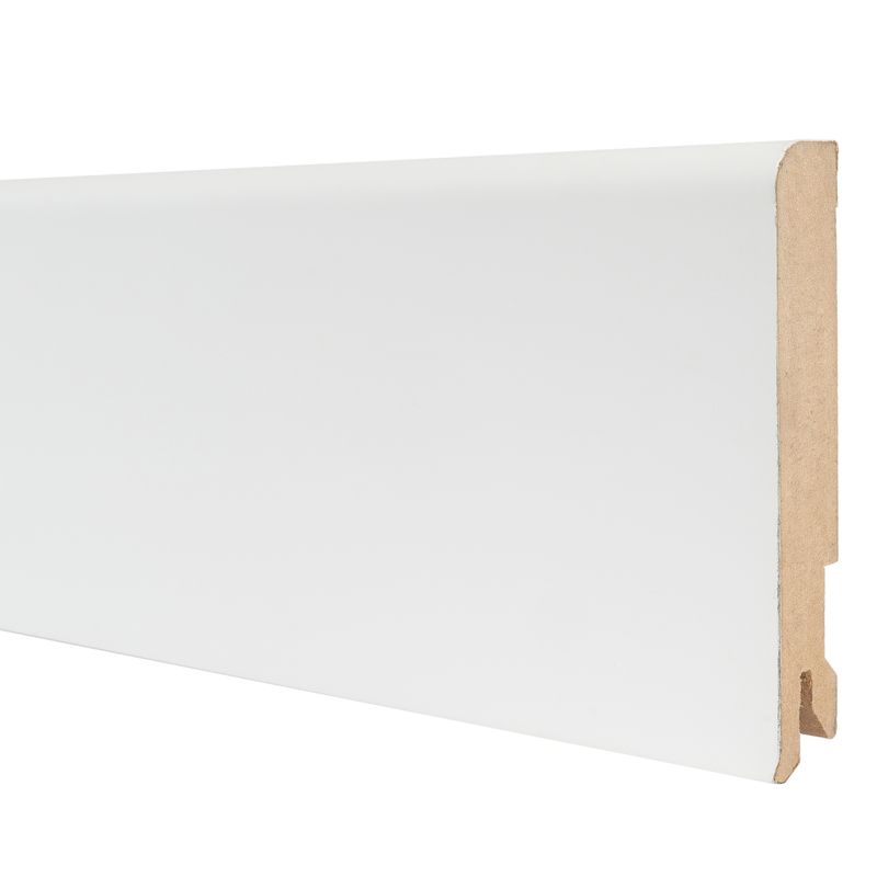 Плинтус МДФ Bonkeel 24016 белый 2400х100х16 мм