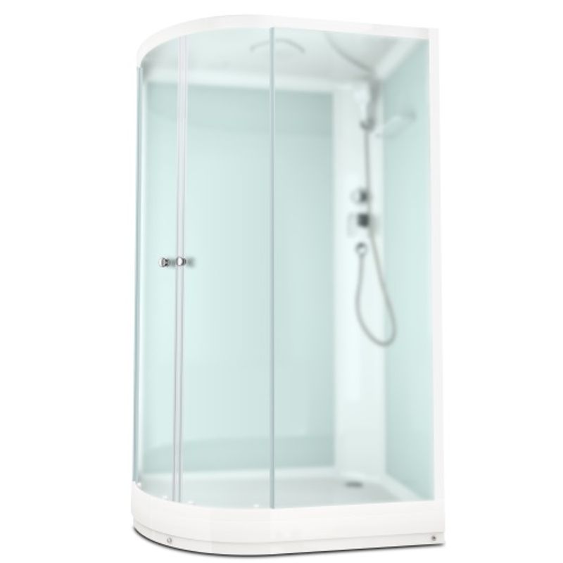 Душевая кабина Domani-Spa Delight Slim 128 R низкий поддон 120х80х218 см матовые стекла