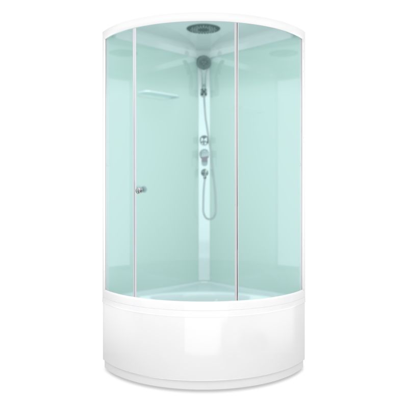 Душевая кабина Domani-spa Simple высокий поддон 90х90см стекло матовое 5мм