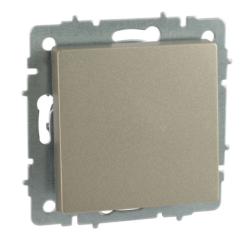 Механизм выключателя одноклавишный Brite шампань IP20 IEK