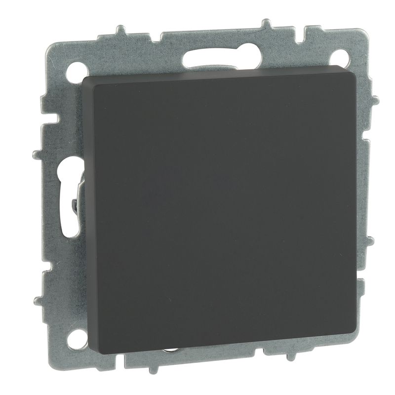 Механизм выключателя одноклавишный Brite графит IP20 IEK