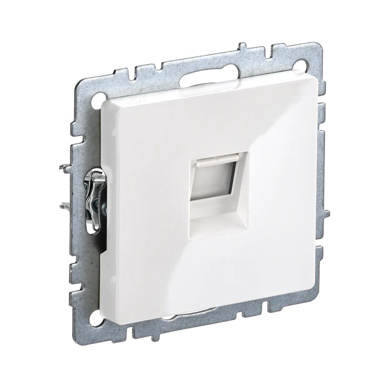 Механизм розетки компьютерная RJ45 5E Brite белая IP20 IEK
