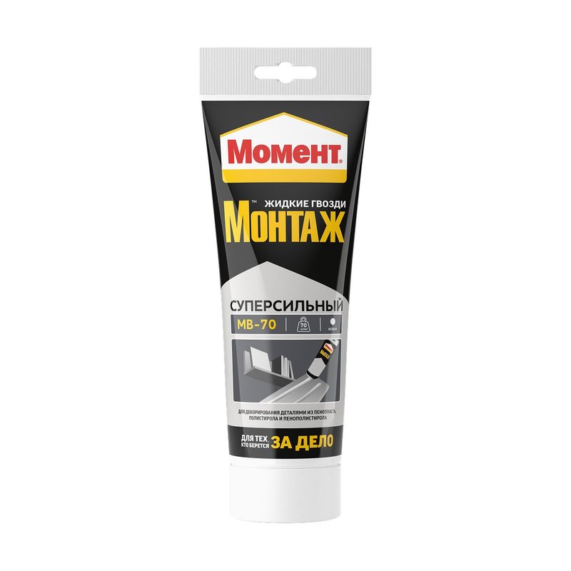 Клей монтажный акриловый суперсильный белый 250 гр Момент МВ-70