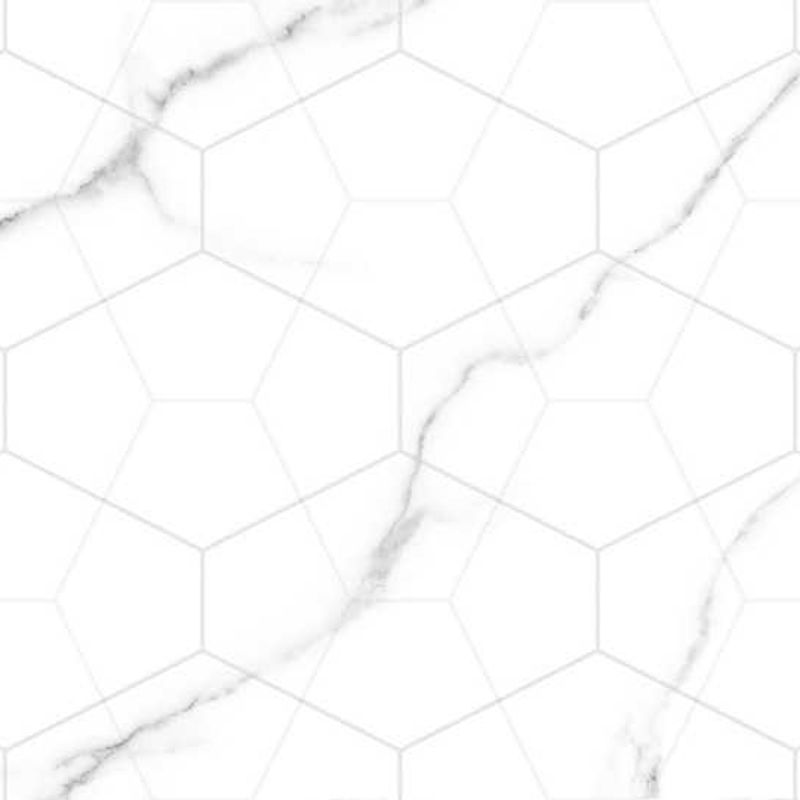 Плитка облицовочная декор Global Tile Vega 400х270 мм белая геометрия