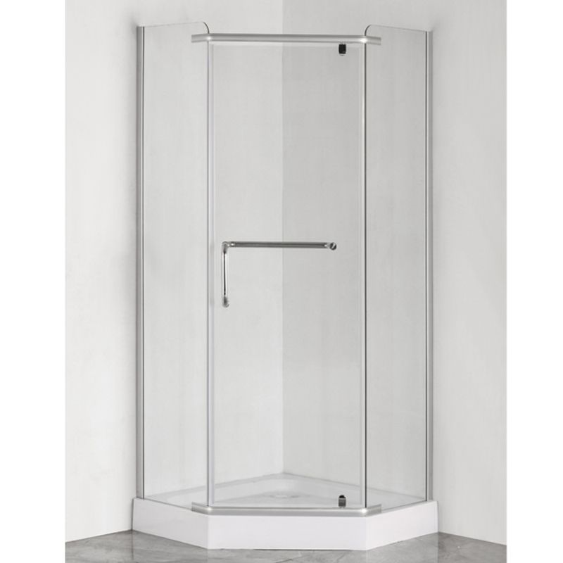 Душевой уголок Comforty полукруг низкий поддон 90х90см стекло прозрачное 6мм профиль белый