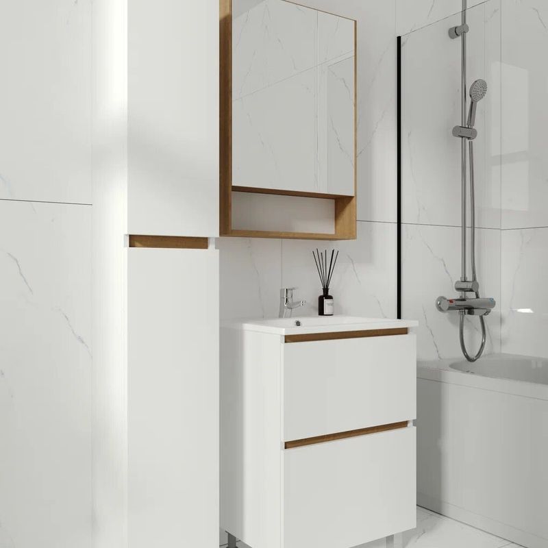 Зеркало шкаф Viant Мальта 70 дуб вотан