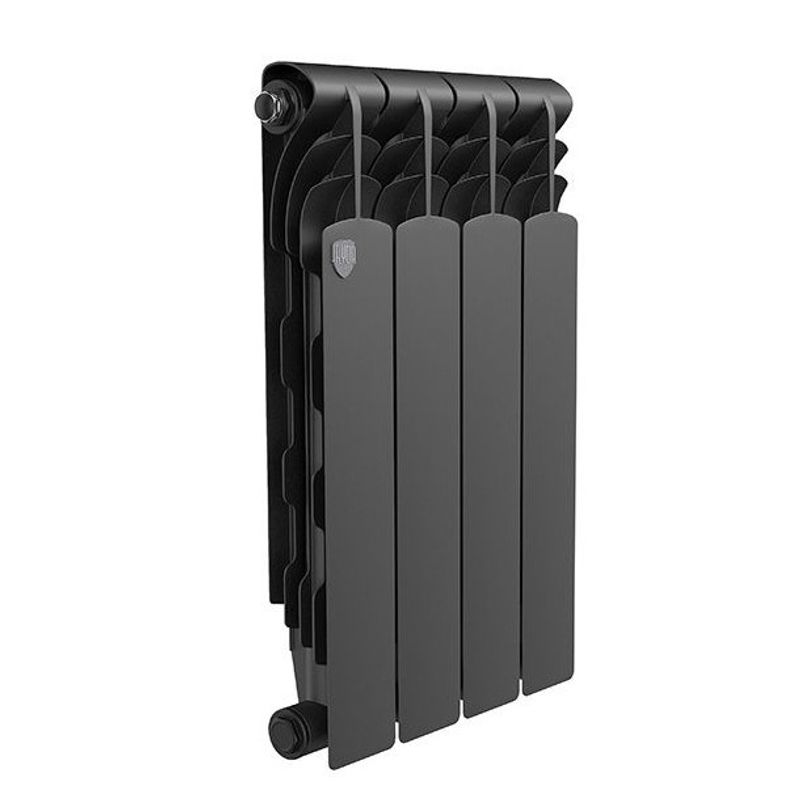 Радиатор биметаллический Royal Thermo Revolution 500 мм черный 4 секции