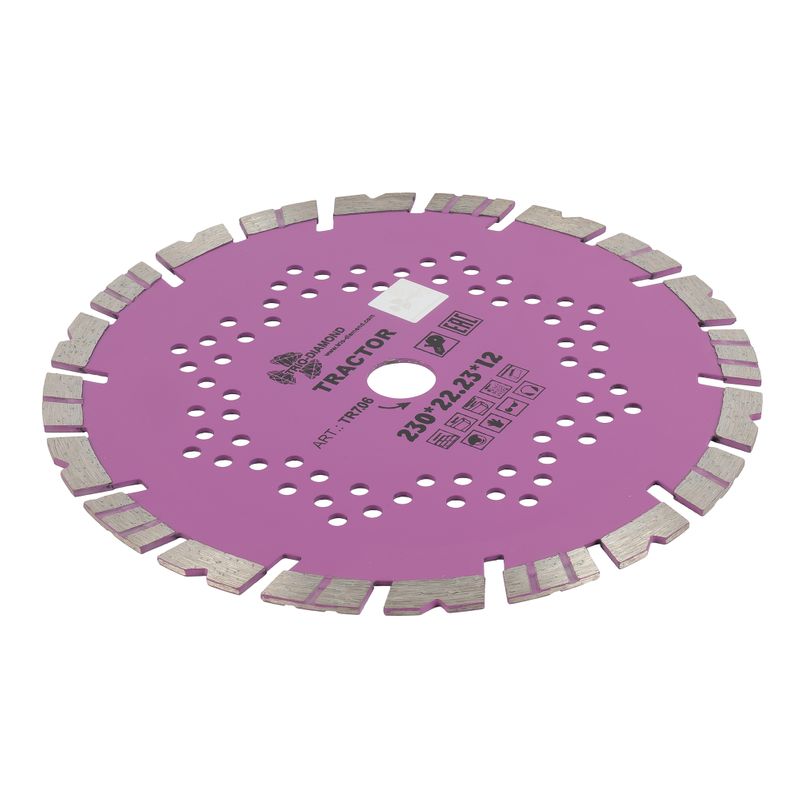 Диск алмазный Trio-Diamond Tractor 230x2,3x12x22,2 мм