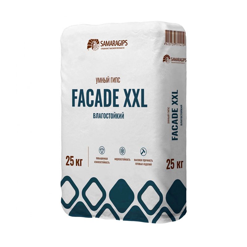 Гипс влагостойкий Умный Гипс Facade XXL 25 кг