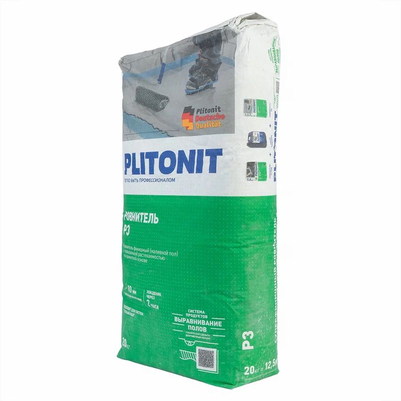 Пол наливной Plitonit Р3 финишный 20 кг