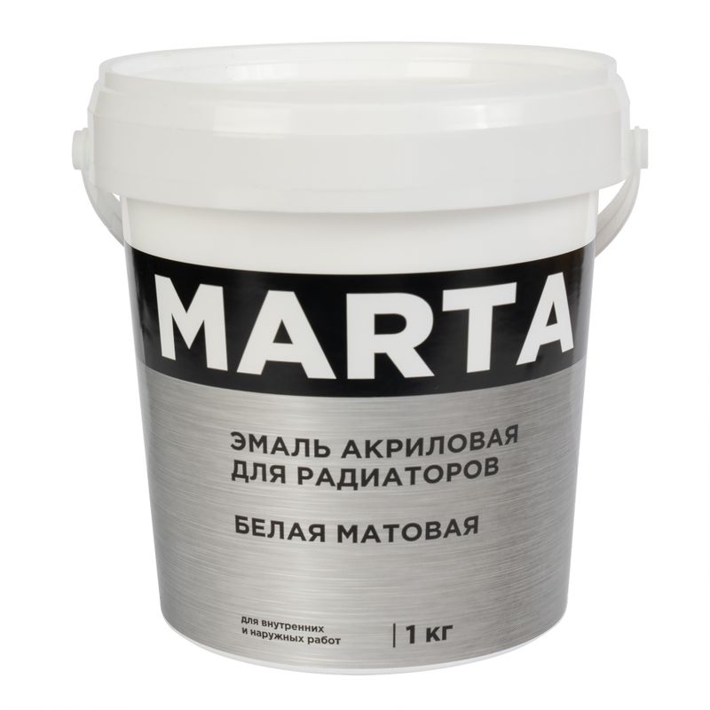  акриловая для радиаторов MARTA белая матовая 1 кг | Внутренняя .