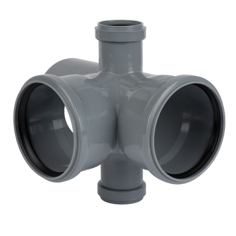 Крестовина-пятерник канализационная 110х110х50х50мм 87° RTP