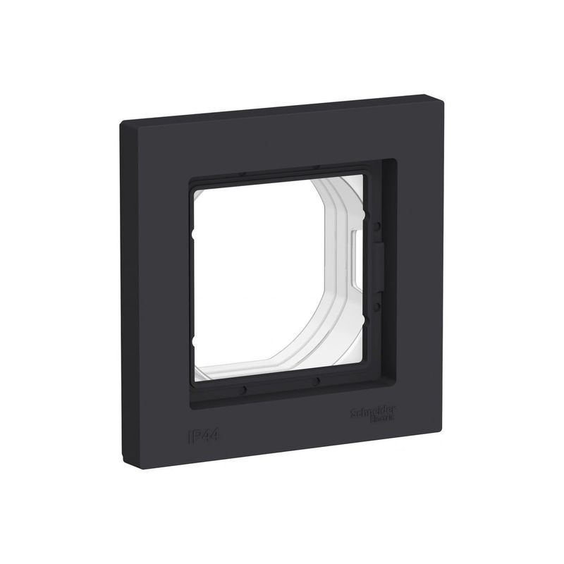 Рамка одноместная AtlasDesign карбон IP44 Systeme Electric