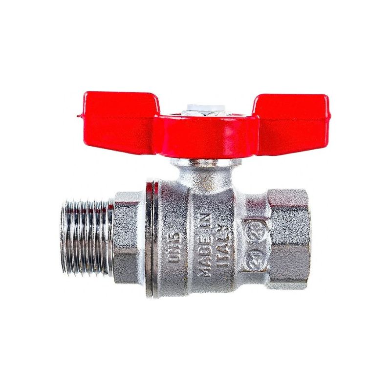 Кран шаровой Giacomin 3/4" ВР-НР  бабочка