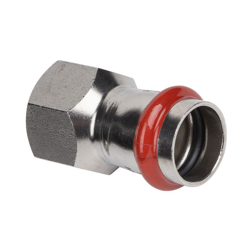 Пресс муфта переходная из нержавеющей стали ВР 22х3/4" Rommer