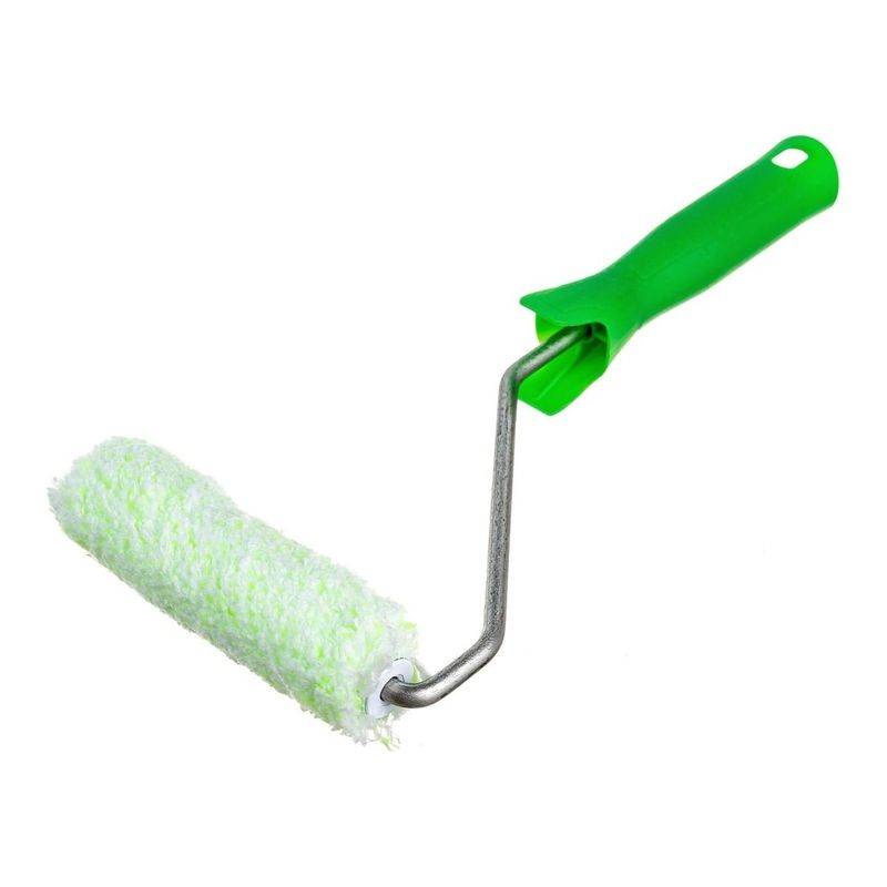 Валик с ручкой 110мм микрофибра, ядро 16мм, ворс 12мм, бюгель 6мм Сибртех