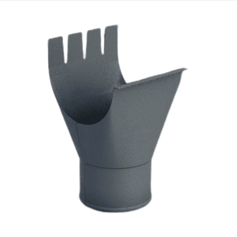 Воронка выпускная D125/100 серая