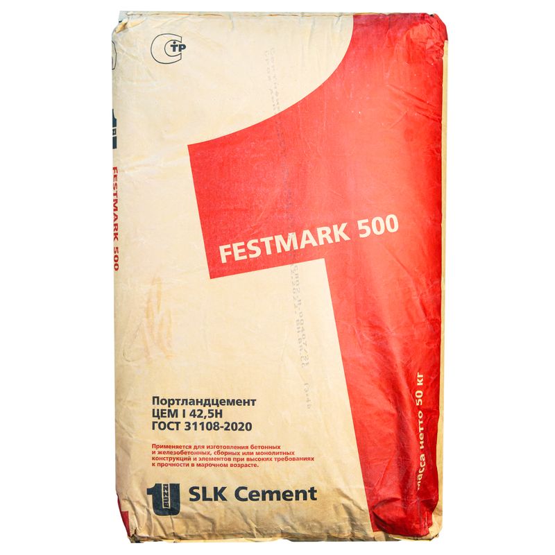 Цемент ЦЕМ I 42,5Н (ПЦ-500 Д0) Сухой Лог 50 кг
