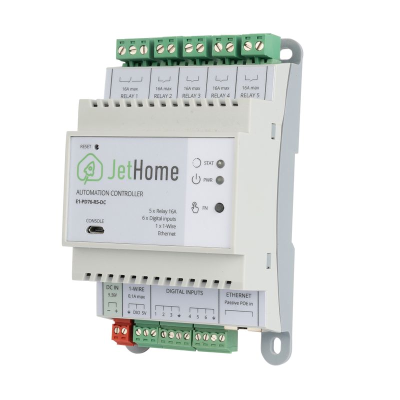 Контроллер на DIN-рейку JetHome JetHub E1 PD76-R5-DC(v2)