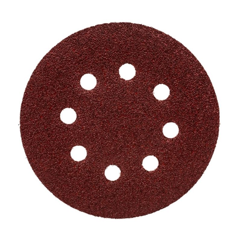 Круг шлифовальный Yoko 8 отверстий, Р80, 125 мм, 5 шт