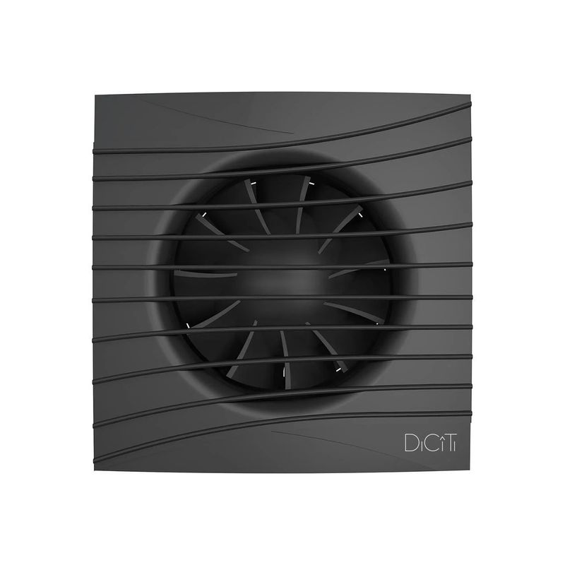 Вентилятор DiCiTi SILENT 4C D100 25дБ 90 м³/ч с обратным клапаном матовый черный