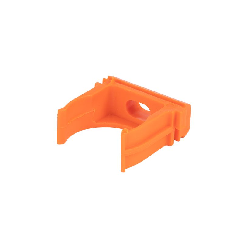 Крепеж-клипса для трубы 25 мм оранжевая 10 шт/уп