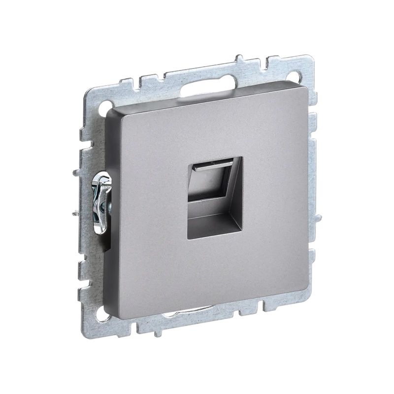 Механизм розетки компьютерная RJ45 5E Brite сталь IP20 IEK