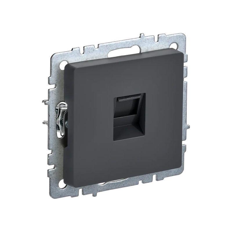 Механизм розетки компьютерная RJ45 5E Brite графит IP20 IEK