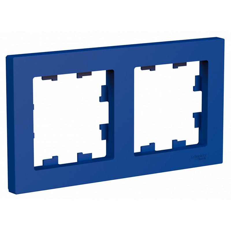 Рамка двухместная AtlasDesign аквамарин IP20 Systeme Electric