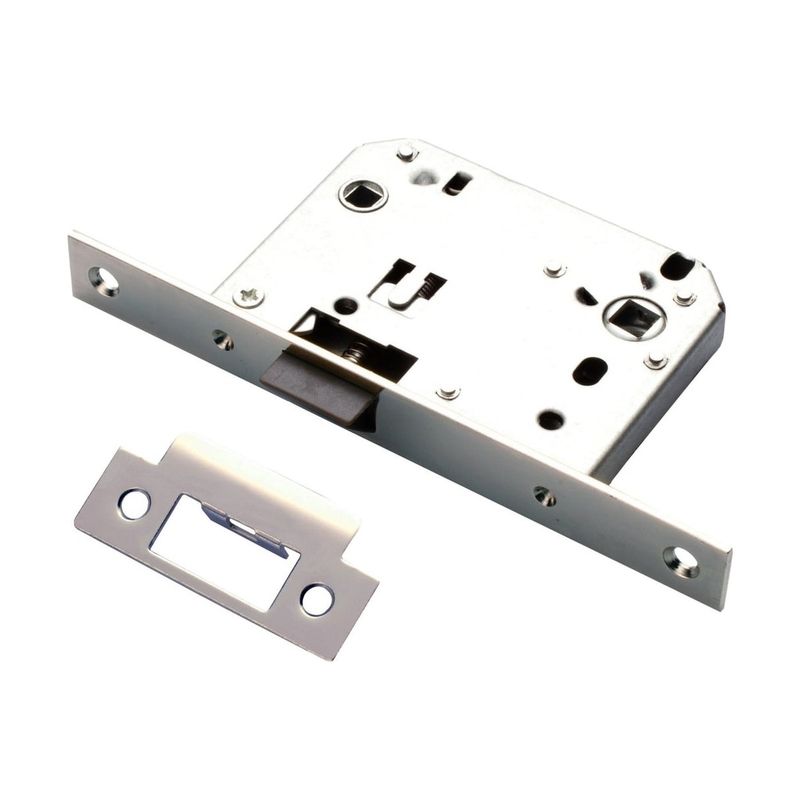 Защелка сантехническая пластиковый язычок никель матовый В2В_1