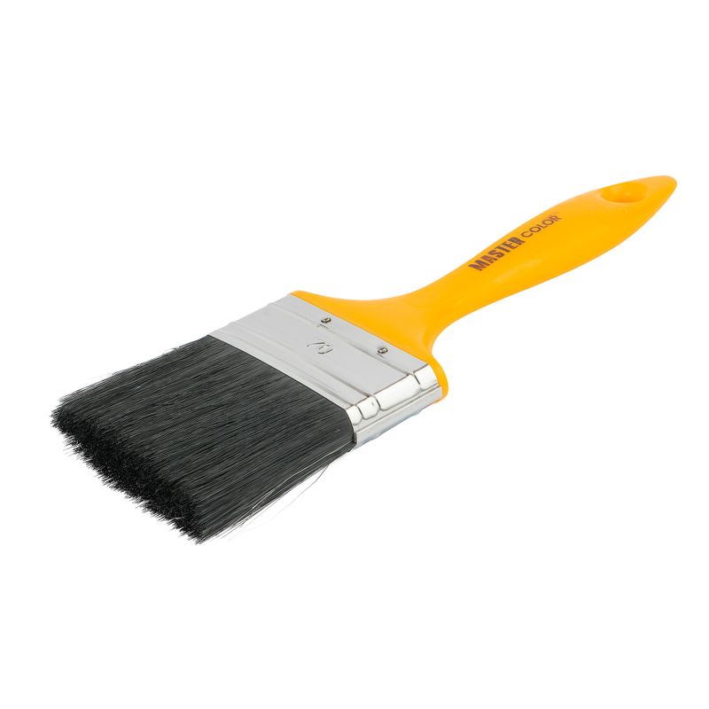 Кисть 70мм черная смешанная щетина, пластиковая ручка Master Color