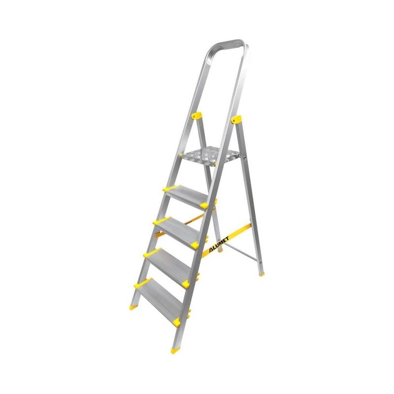 Стремянка алюминиевая 5 ступеней профессиональная 1,02м Алюмет