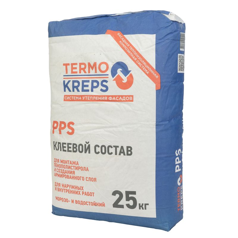 Штукатурно-клеевая смесь для пенополистирола Termokreps PPS 25 кг