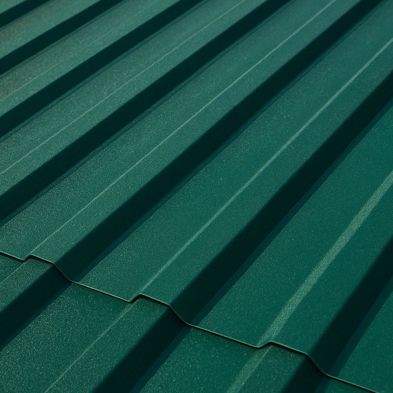 Профнастил МП-20 1150x3000 ПЭ-RAL-6005-0,45 мм, зеленый мох