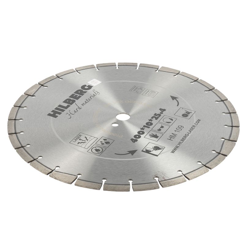Диск алмазный по камню Hilberg Hard Materials Laser 400x3,5x10x25,4 мм