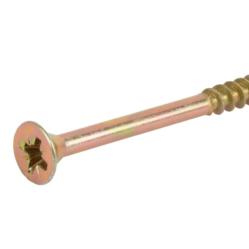 Саморез универсальный 6x110мм неполная резьба желтый цинк 50шт