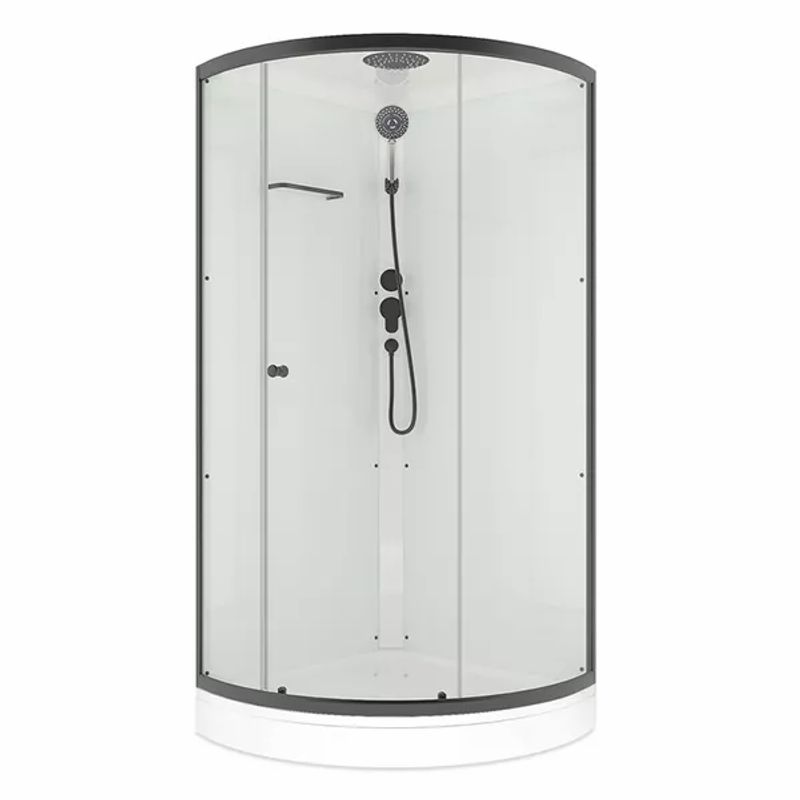Душевая кабина Domani-spa Simple низкий поддон 90х90см стекло прозрачное 4мм